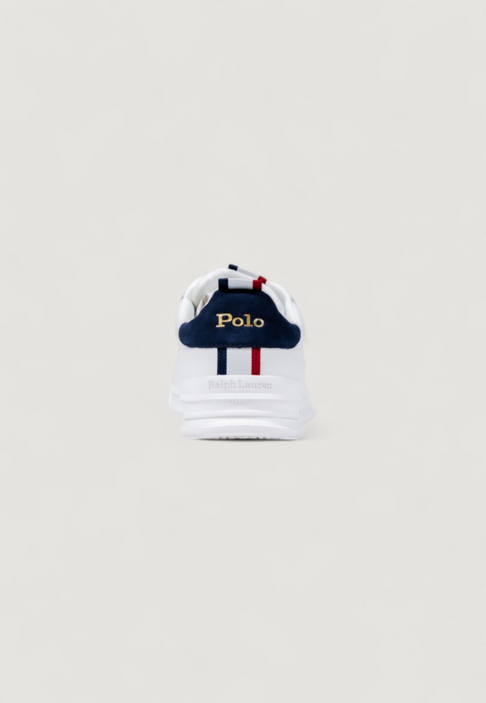 Sneakers Ralph Lauren HRT CT II-SNEAKERS-LOW TOP LACE Bianco - Blu - Foto 4