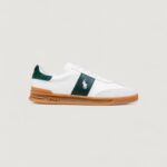 Sneakers Ralph Lauren HRT AERA PP-SNEAKERS-LOW TOP LACE Bianco - Verde - Foto 1
