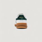 Sneakers Ralph Lauren HRT AERA PP-SNEAKERS-LOW TOP LACE Bianco - Verde - Foto 4