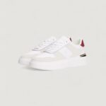 Sneakers Tommy Hilfiger TH FASHION COURT MIX Bianco - Foto 2