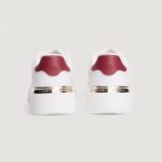 Sneakers Tommy Hilfiger TH FASHION COURT MIX Bianco - Foto 4