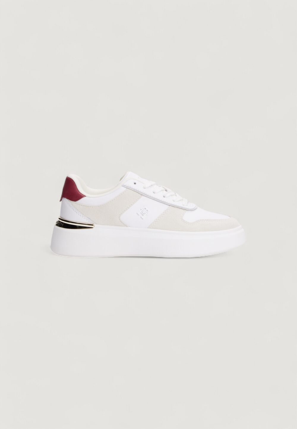 Sneakers Tommy Hilfiger TH FASHION COURT MIX Bianco - Foto 1