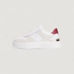 Sneakers Tommy Hilfiger TH FASHION COURT MIX Bianco - Foto 3