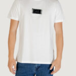 T-shirt Antony Morato STUTTGART REGULAR FIT WITH MATT PLASTIC AND FLOCK LOGO PRINT Bianco - Foto 1