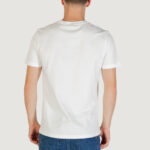T-shirt Antony Morato STUTTGART REGULAR FIT WITH MATT PLASTIC AND FLOCK LOGO PRINT Bianco - Foto 4