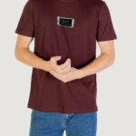 T-shirt Antony Morato STUTTGART REGULAR FIT WITH MATT PLASTIC AND FLOCK LOGO PRINT Bordeaux - Foto 1