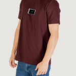 T-shirt Antony Morato STUTTGART REGULAR FIT WITH MATT PLASTIC AND FLOCK LOGO PRINT Bordeaux - Foto 3