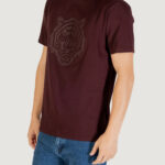 T-shirt Antony Morato STUTTGART REGULAR FIT WITH PRISM SHAPE RUBBER TIGER PRINT Bordeaux - Foto 2