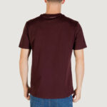 T-shirt Antony Morato STUTTGART REGULAR FIT WITH PRISM SHAPE RUBBER TIGER PRINT Bordeaux - Foto 4