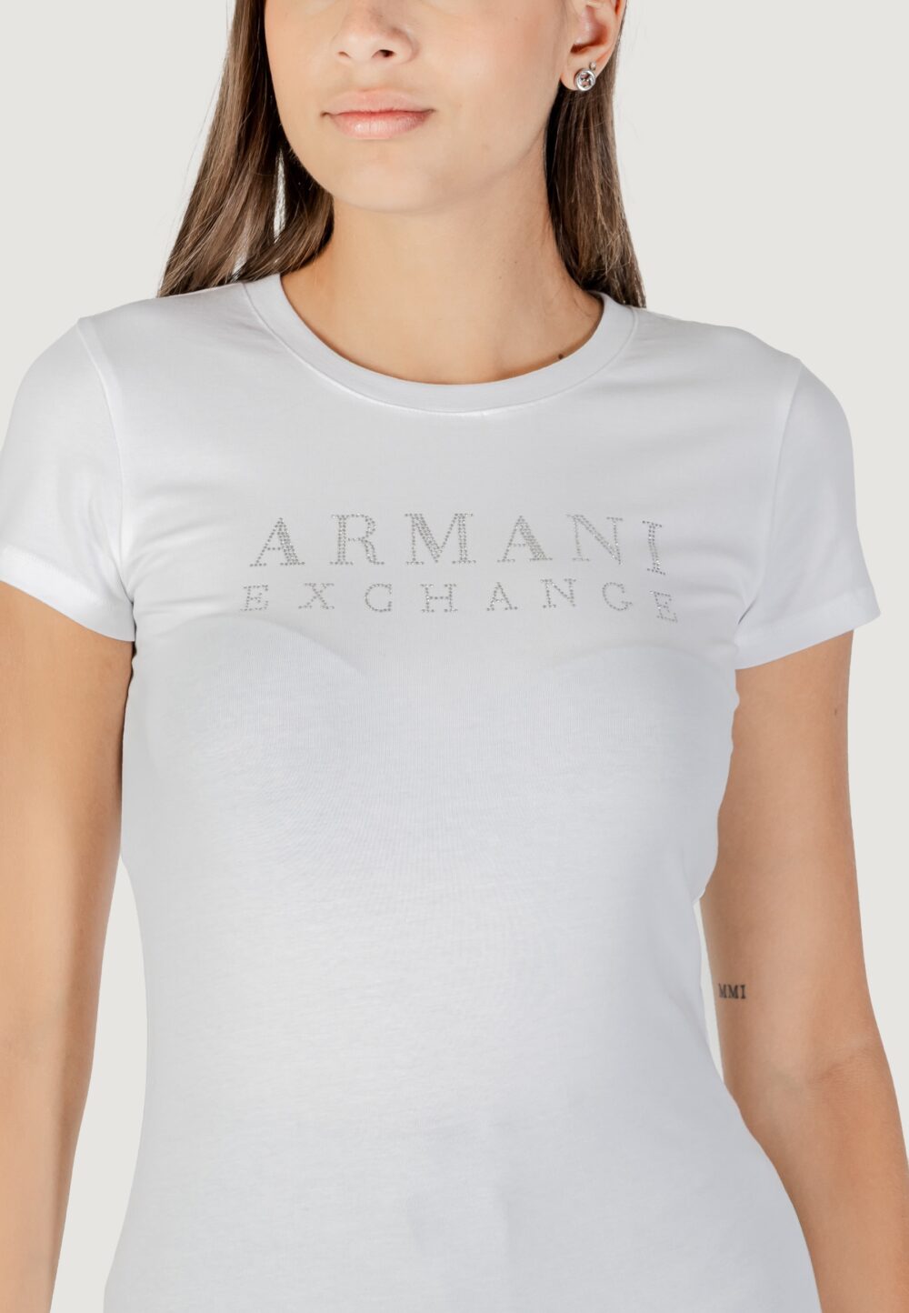 T-shirt Armani Exchange  Bianco - Foto 2