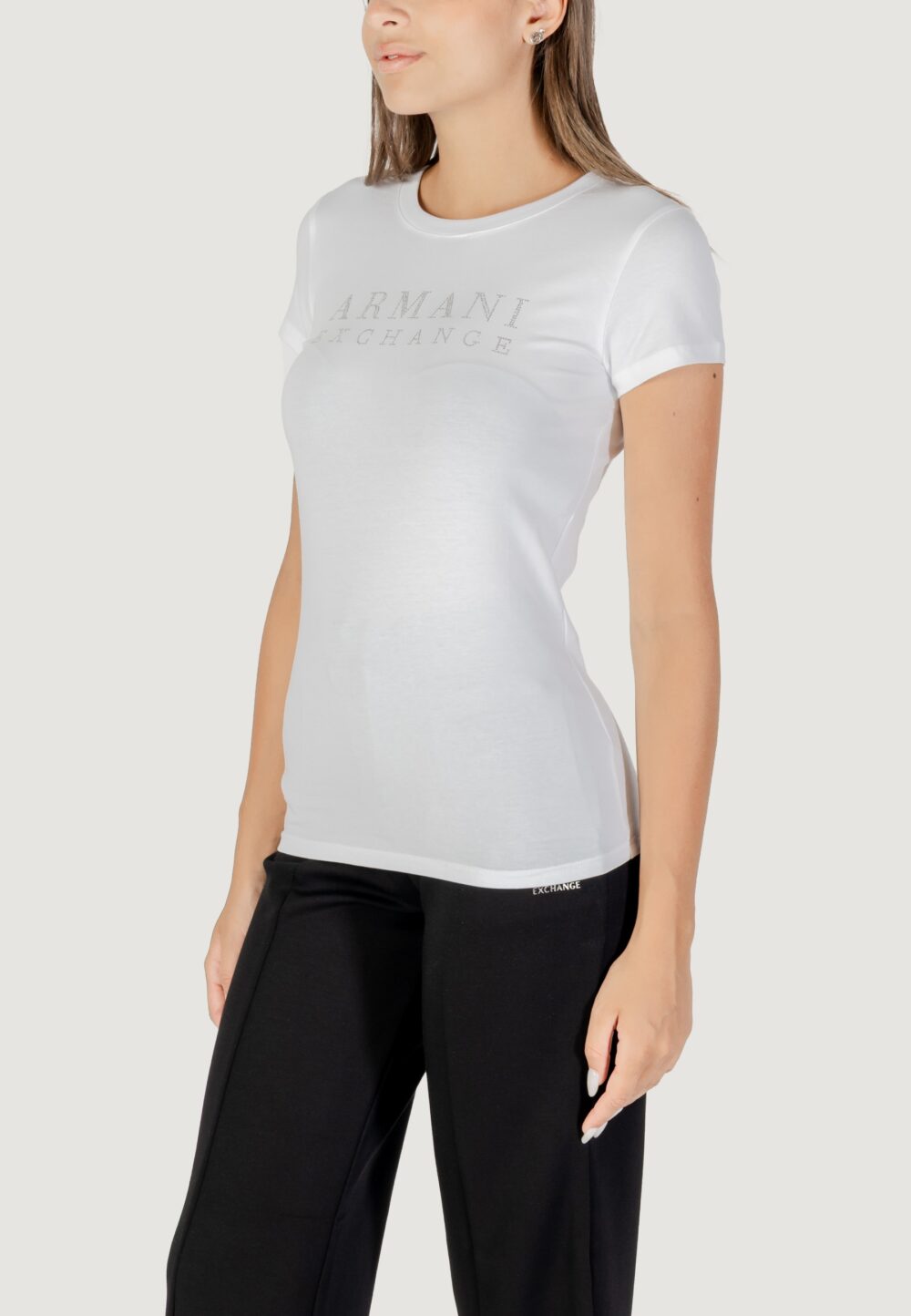 T-shirt Armani Exchange  Bianco - Foto 4