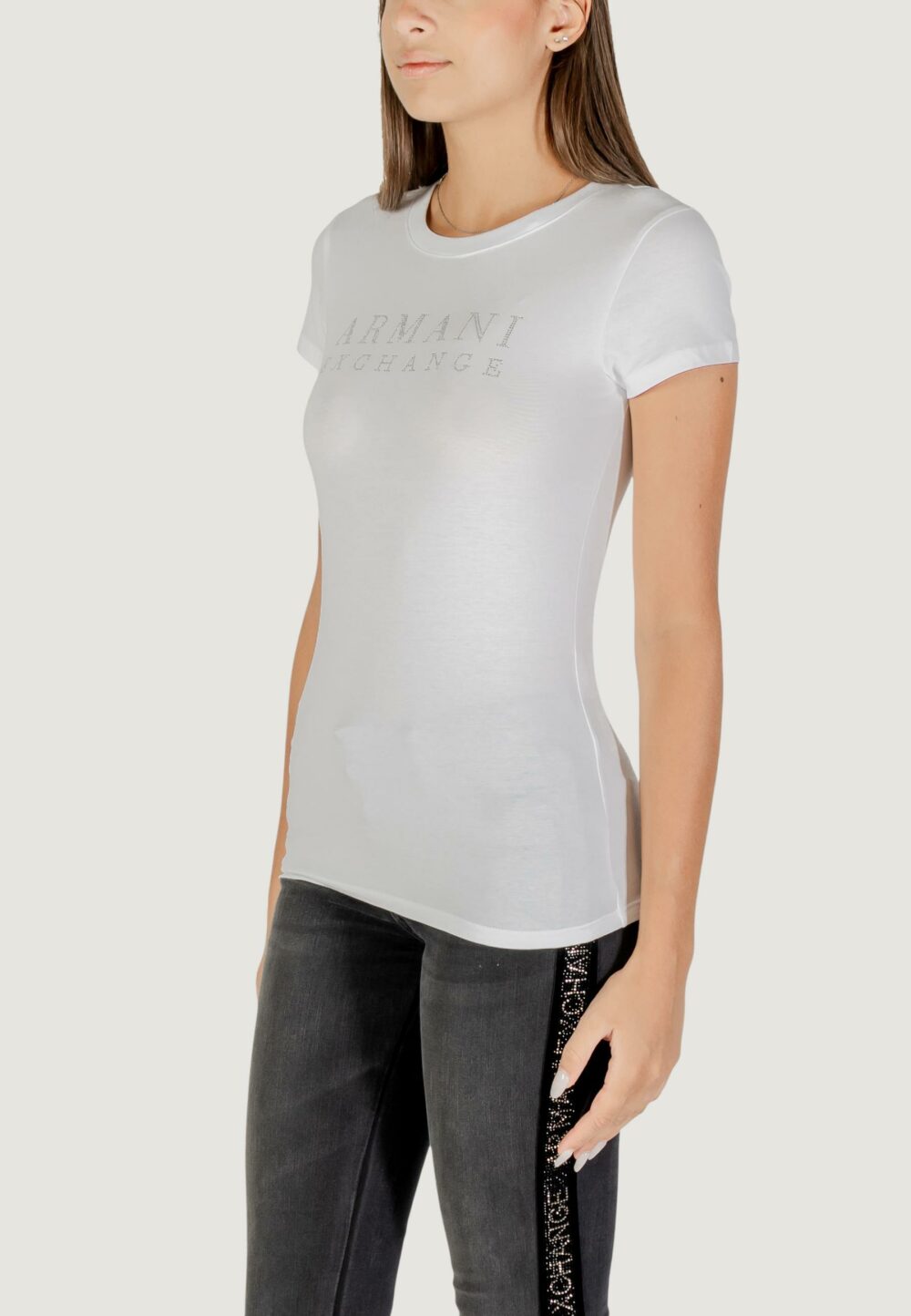 T-shirt Armani Exchange  Bianco - Foto 4