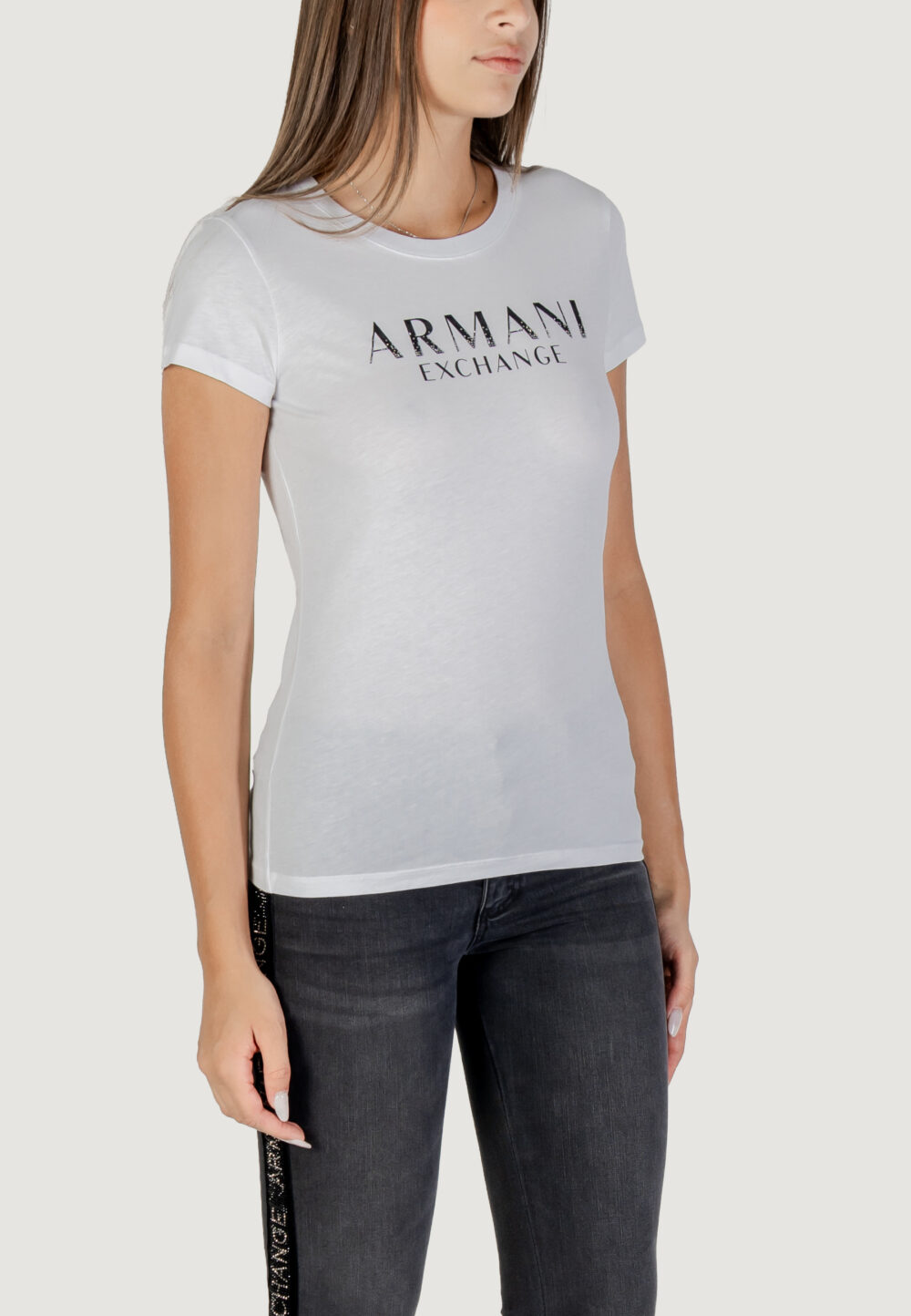 T-shirt Armani Exchange  Bianco - Foto 4