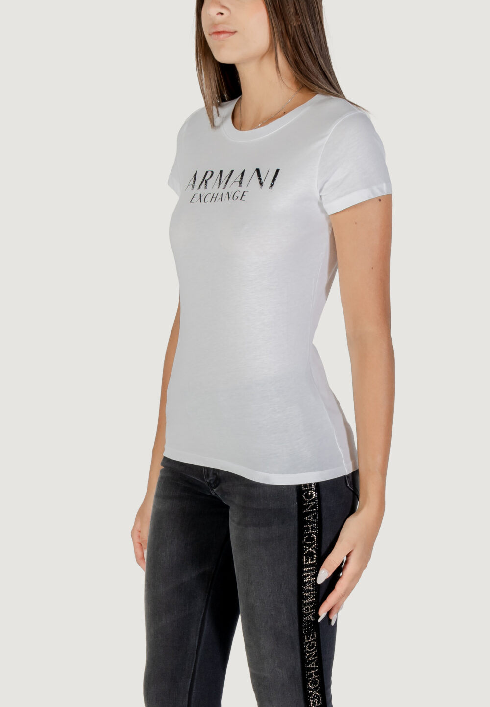 T-shirt Armani Exchange  Bianco - Foto 5