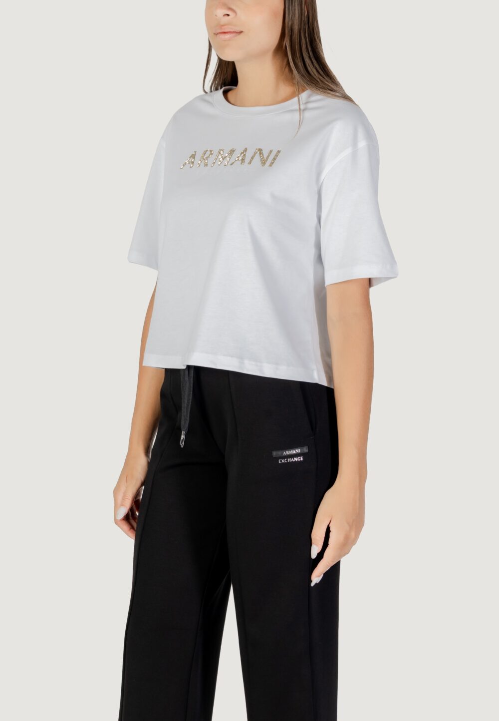 T-shirt Armani Exchange  Bianco - Foto 3