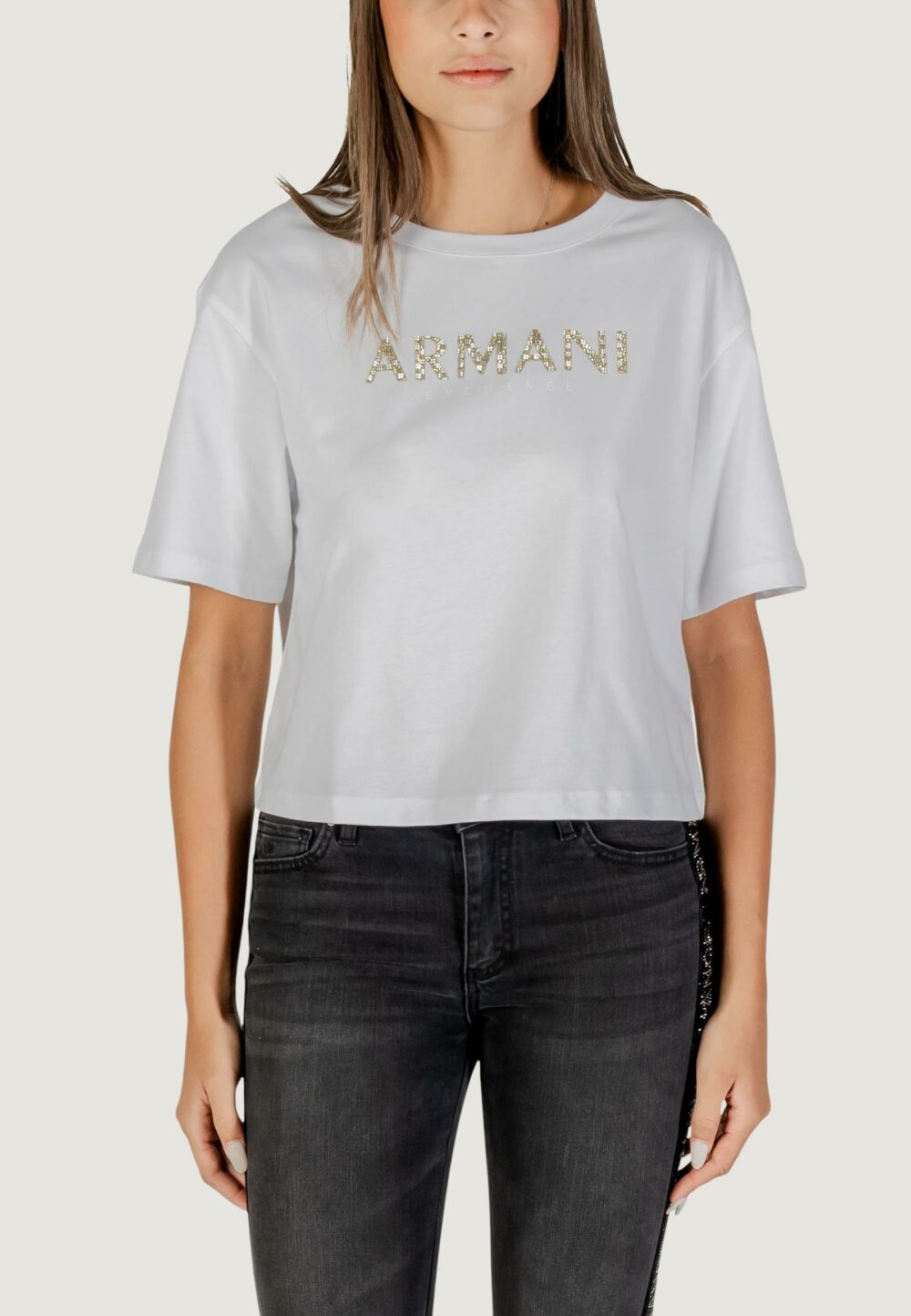 T-shirt Armani Exchange  Bianco - Foto 2