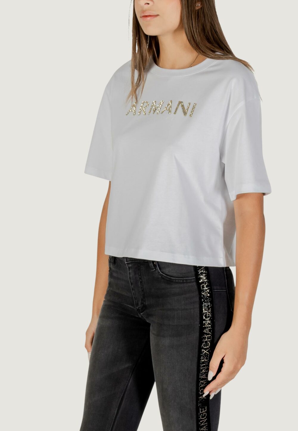 T-shirt Armani Exchange  Bianco - Foto 3