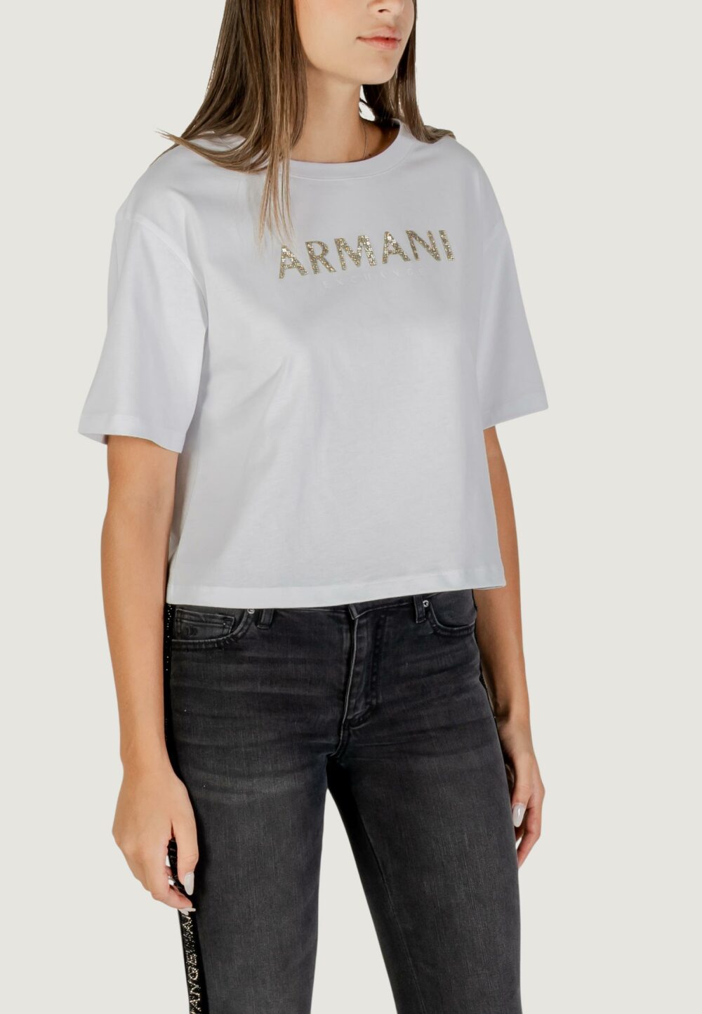 T-shirt Armani Exchange  Bianco - Foto 4