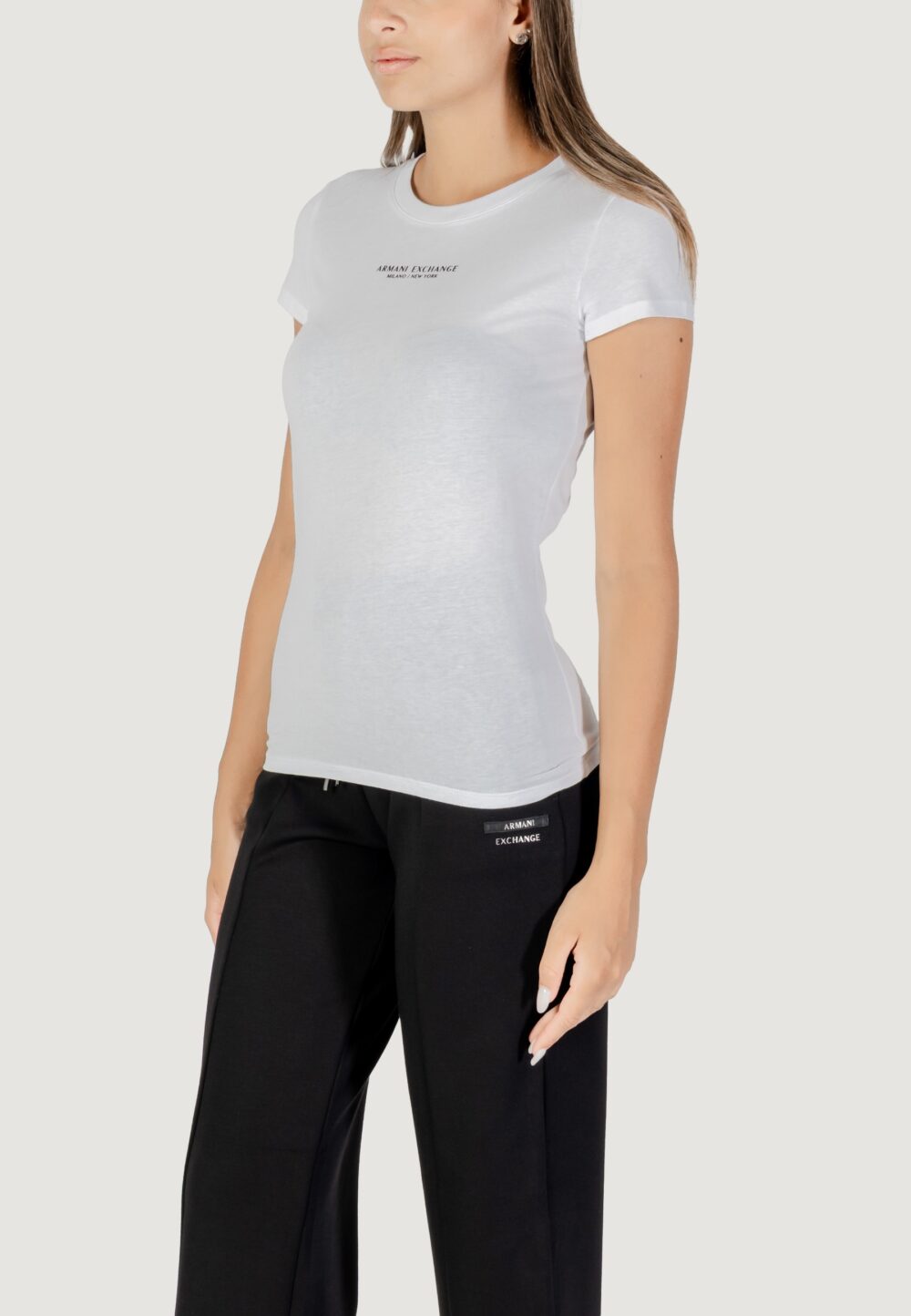 T-shirt Armani Exchange  Bianco - Foto 4