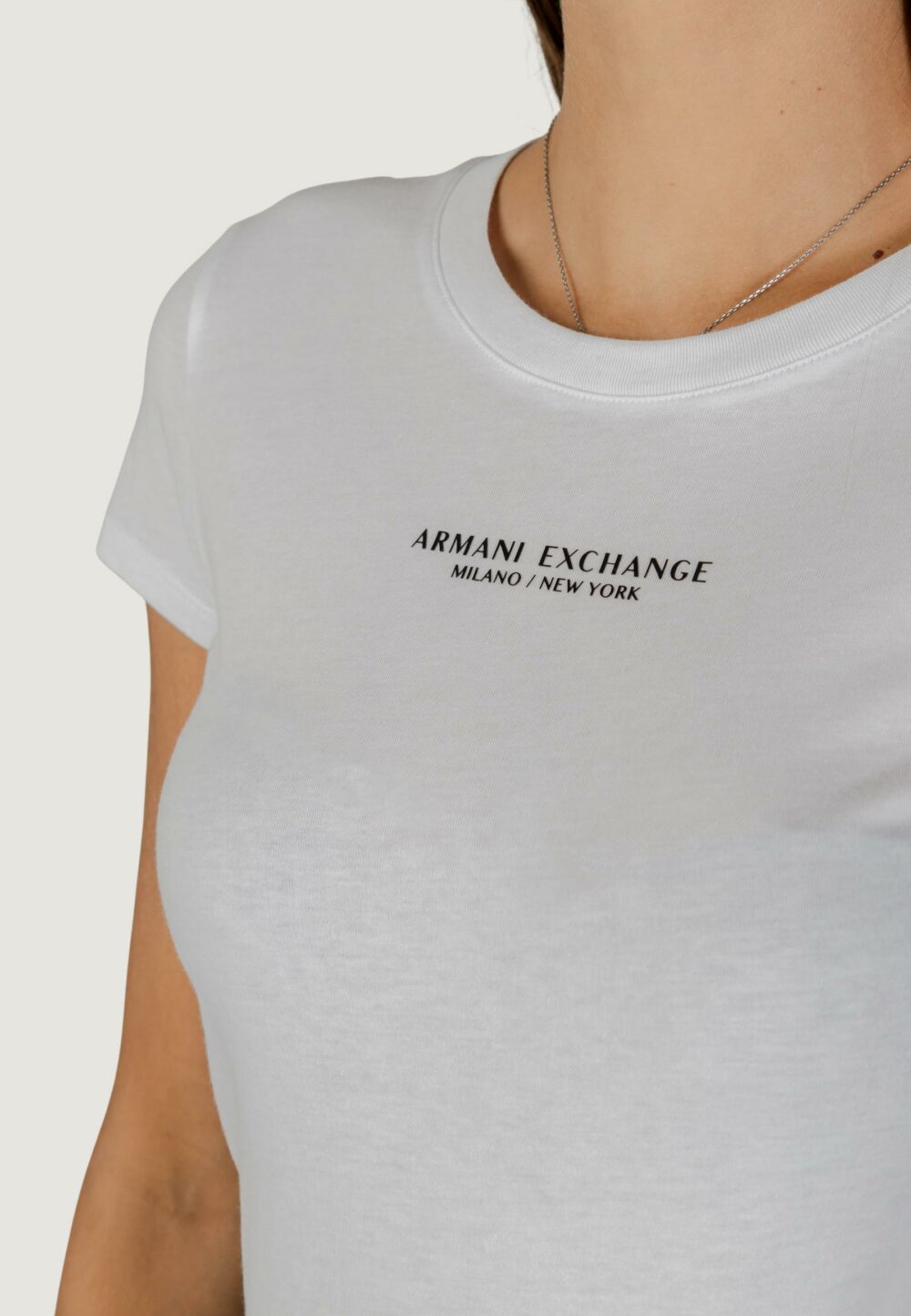 T-shirt Armani Exchange  Bianco - Foto 5