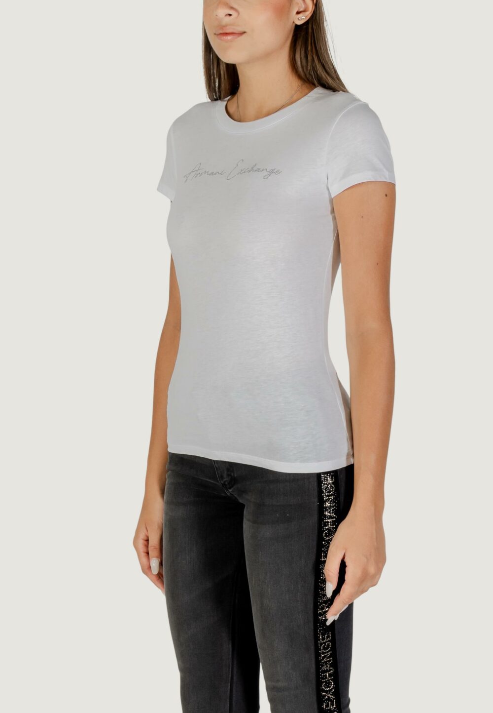 T-shirt Armani Exchange  Bianco - Foto 2