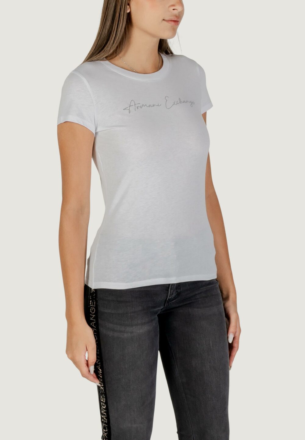 T-shirt Armani Exchange  Bianco - Foto 3