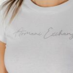 T-shirt Armani Exchange  Bianco - Foto 5
