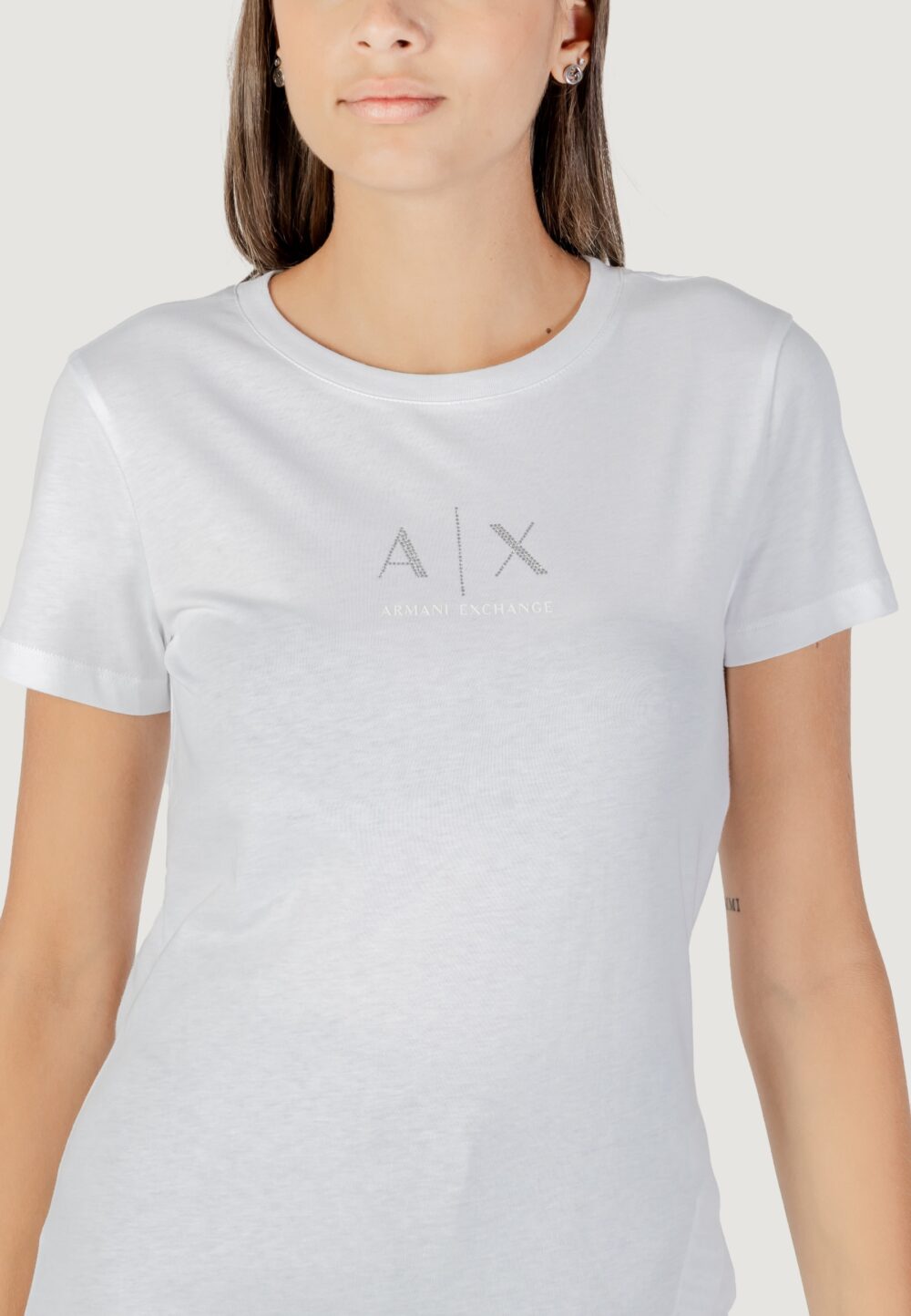 T-shirt Armani Exchange  Bianco - Foto 2