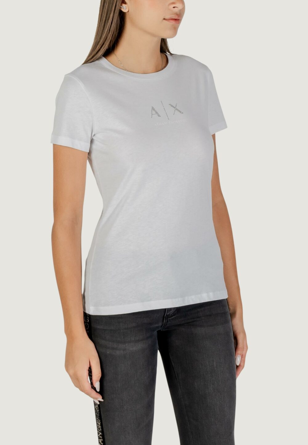 T-shirt Armani Exchange  Bianco - Foto 3