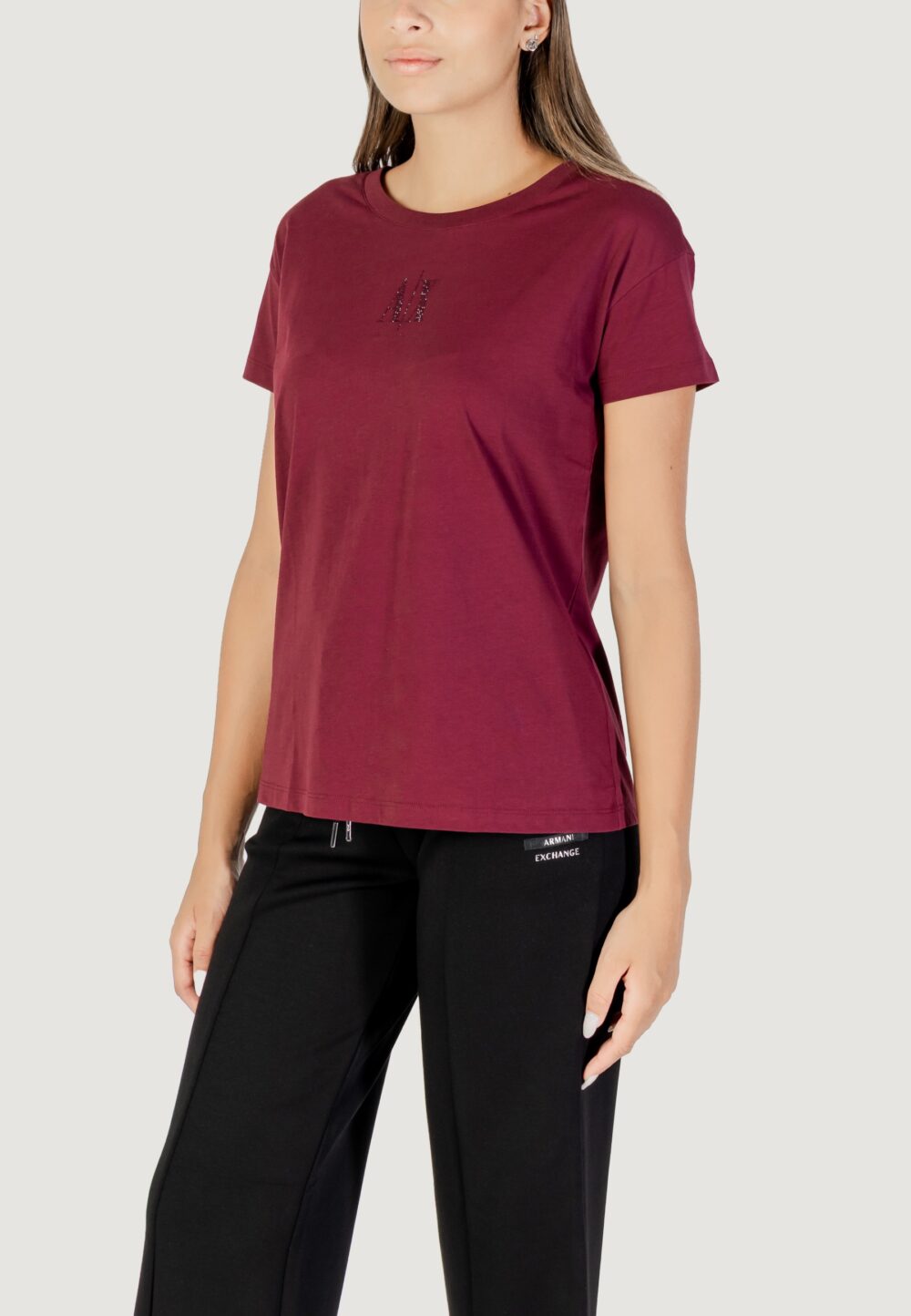 T-shirt Armani Exchange  Bordeaux - Foto 4