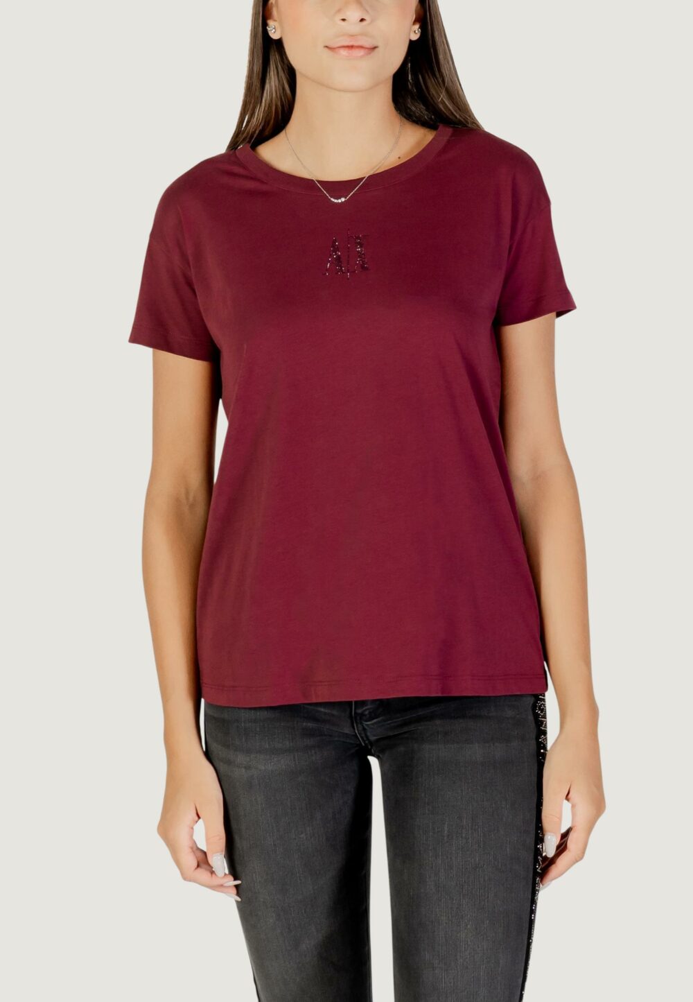 T-shirt Armani Exchange  Bordeaux - Foto 2