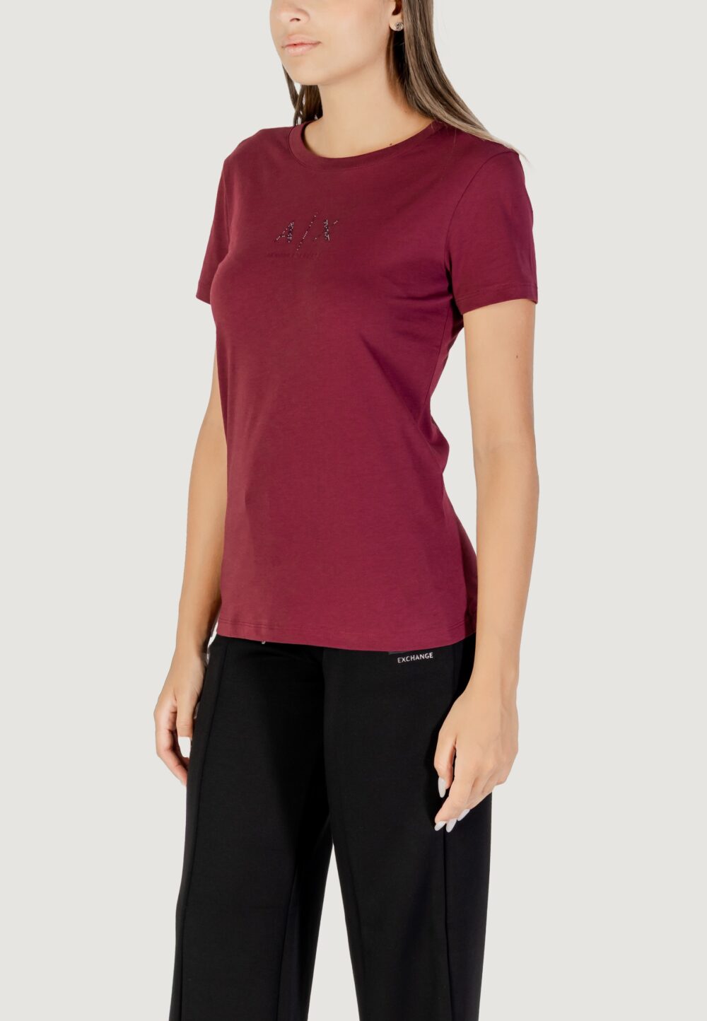 T-shirt Armani Exchange  Bordeaux - Foto 4