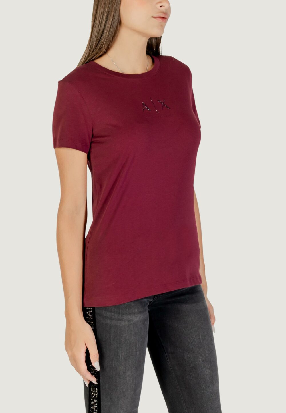 T-shirt Armani Exchange  Bordeaux - Foto 3