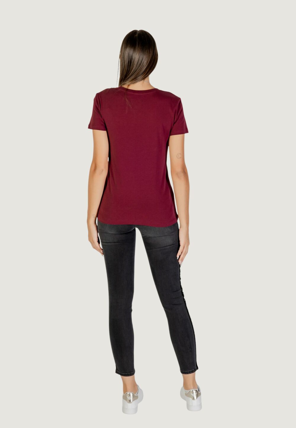 T-shirt Armani Exchange  Bordeaux - Foto 4