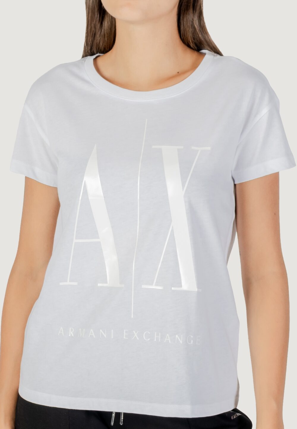 T-shirt Armani Exchange  Latte - Foto 2