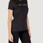 T-shirt Armani Exchange  Nero - Oro - Foto 3
