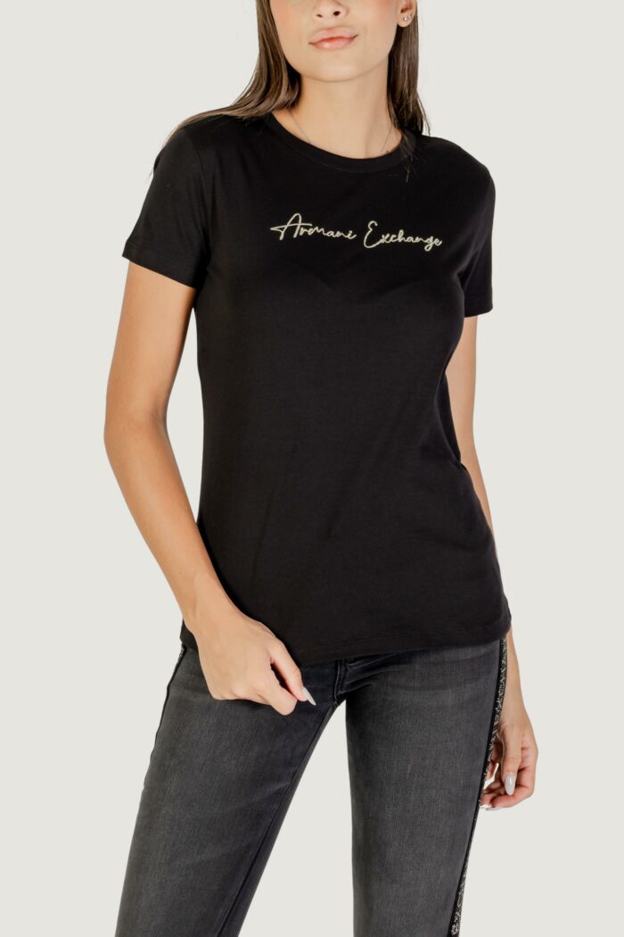 T-shirt Armani Exchange  Nero – Oro