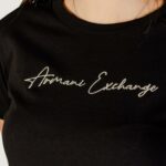 T-shirt Armani Exchange  Nero - Oro - Foto 2