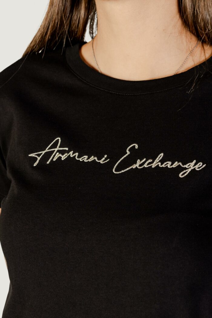 T-shirt Armani Exchange  Nero – Oro