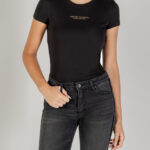 T-shirt Armani Exchange  Nero - Oro - Foto 1