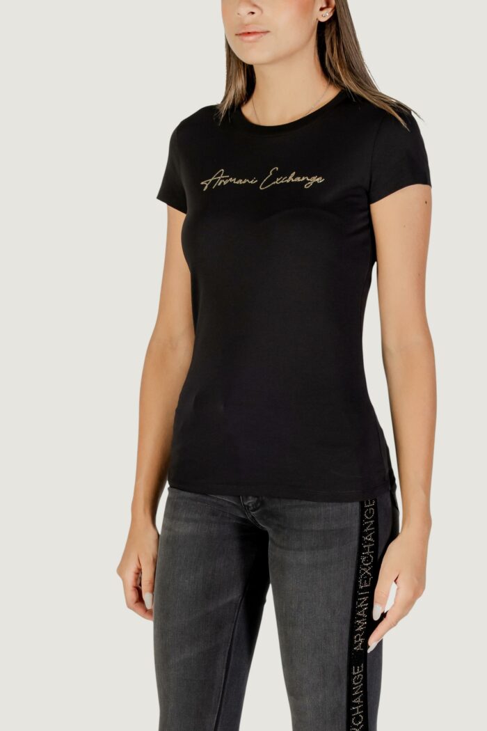 T-shirt Armani Exchange  Nero – Oro – XW001457 AF10356