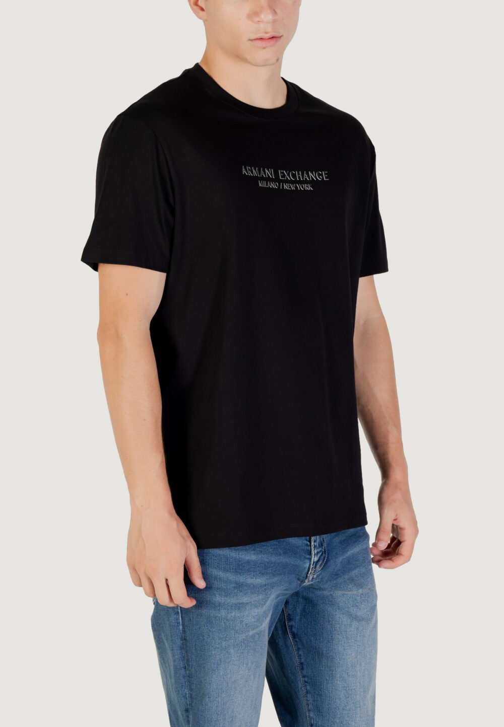 T-shirt Armani Exchange  Nero - Foto 2