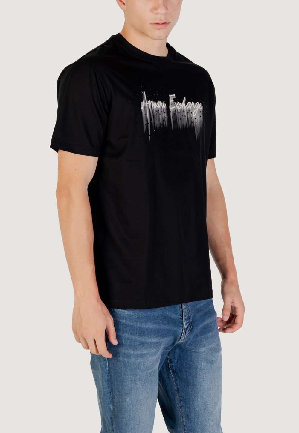 T-shirt Armani Exchange  Nero - Foto 3