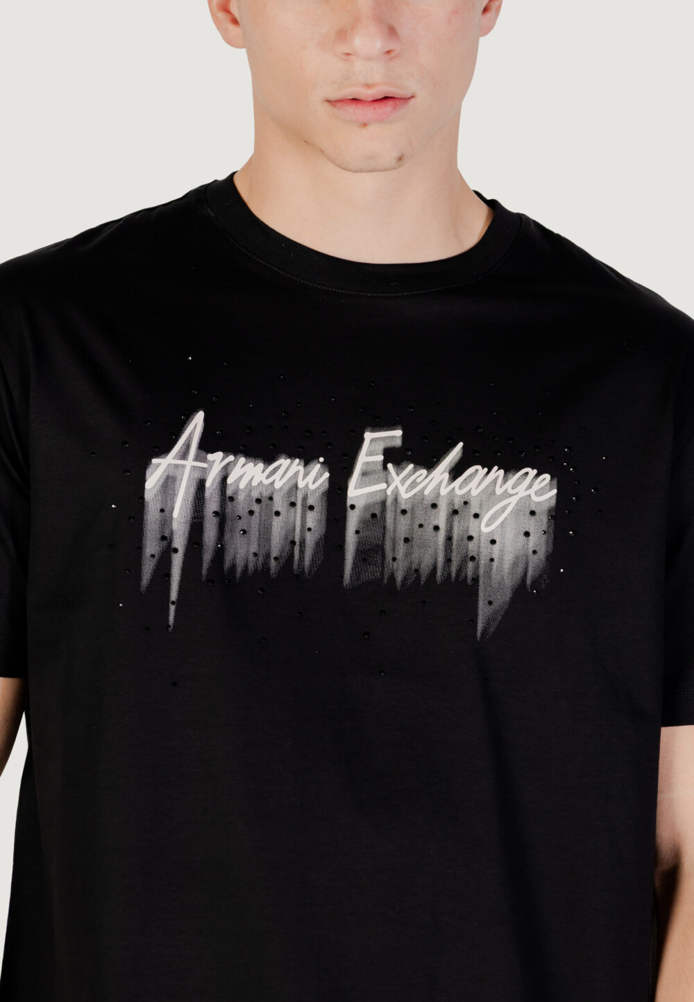 T-shirt Armani Exchange  Nero - Foto 5