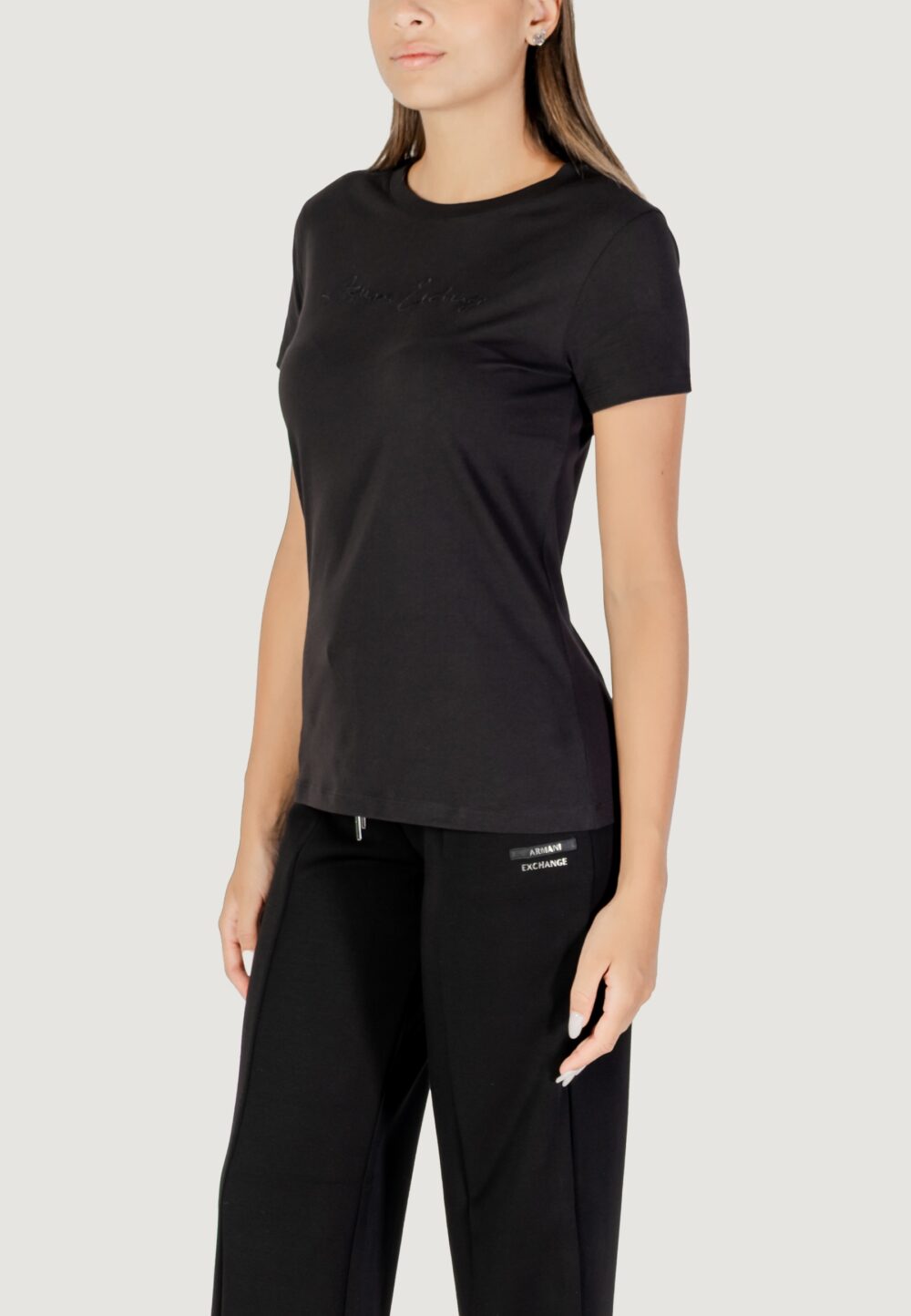 T-shirt Armani Exchange  Nero - Foto 4
