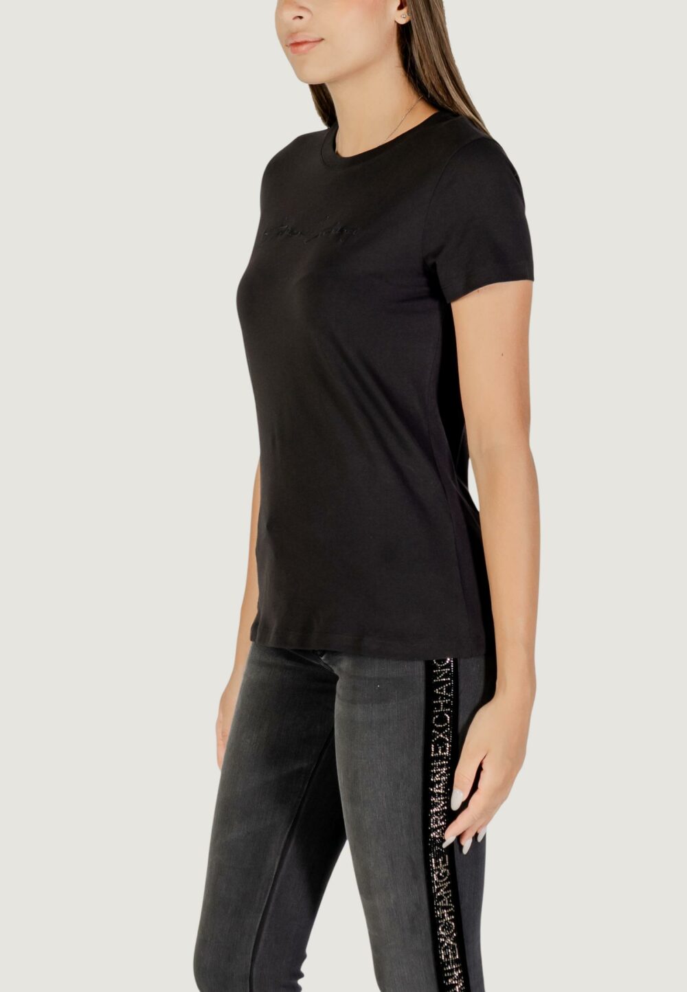 T-shirt Armani Exchange  Nero - Foto 2
