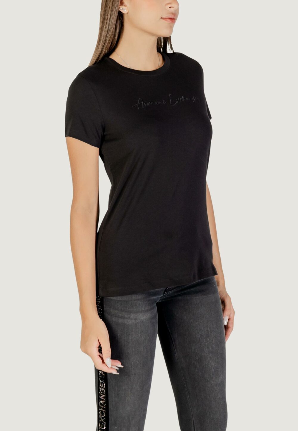 T-shirt Armani Exchange  Nero - Foto 3
