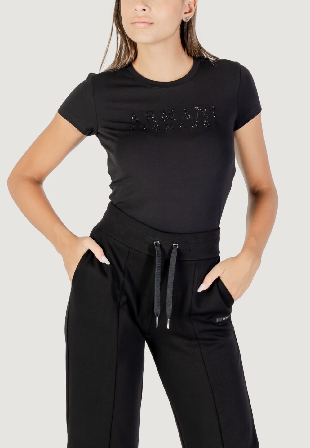 T-shirt Armani Exchange  Nero - Foto 1