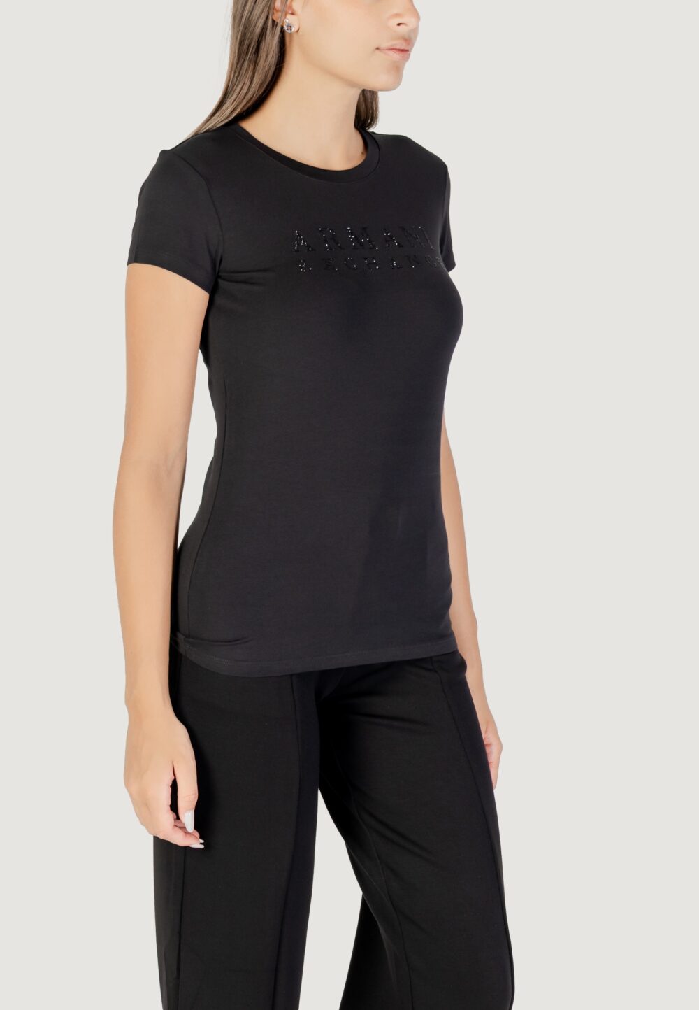 T-shirt Armani Exchange  Nero - Foto 3