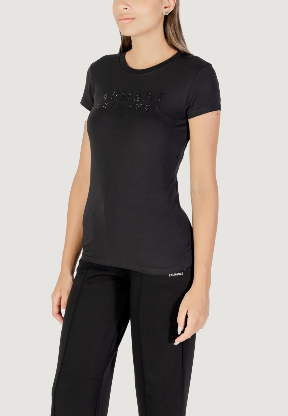 T-shirt Armani Exchange  Nero - Foto 4
